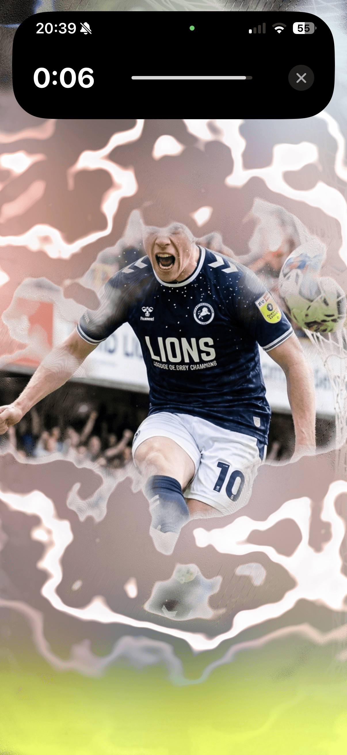 2-minute brushing timer with magic reveal